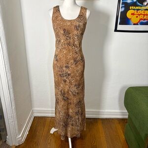 Y2k Animal Print Maxi Dress